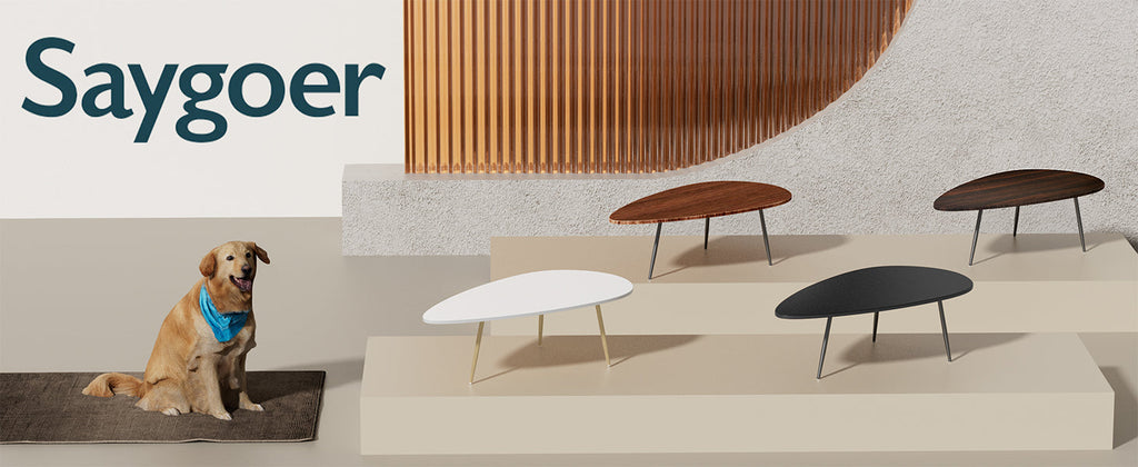 SAYGOER Modern Coffee Table White Oval Coffee Tables for Living Room Simple Center Table for Small Space Home Office Easy Assembly 22.2" D x 42.5" W x 17.1" H, White